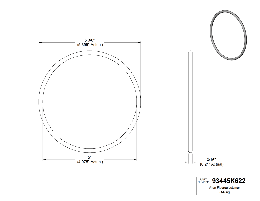 Technical drawing - 93445K622